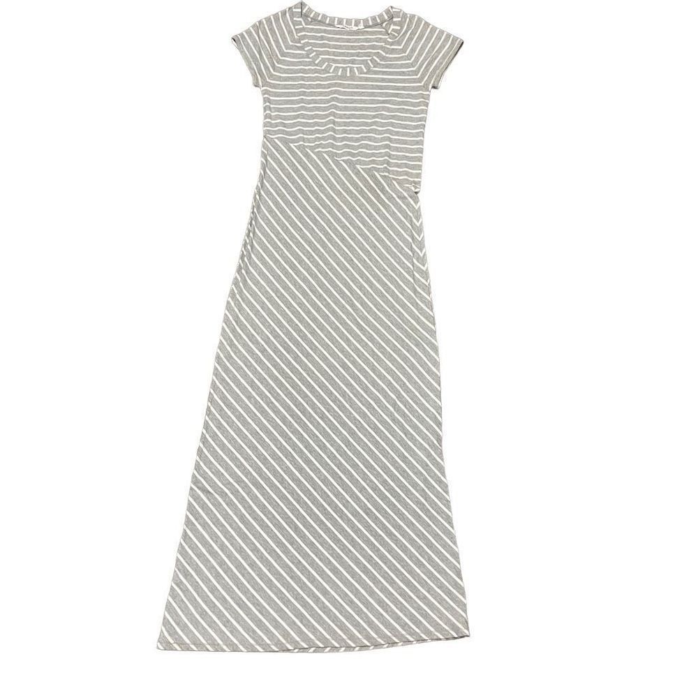 Athleta Makai Maxi Dress Striped Short Sleeve Medium